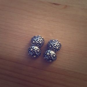 Authentic Pandora 14k Daisy Clips Set